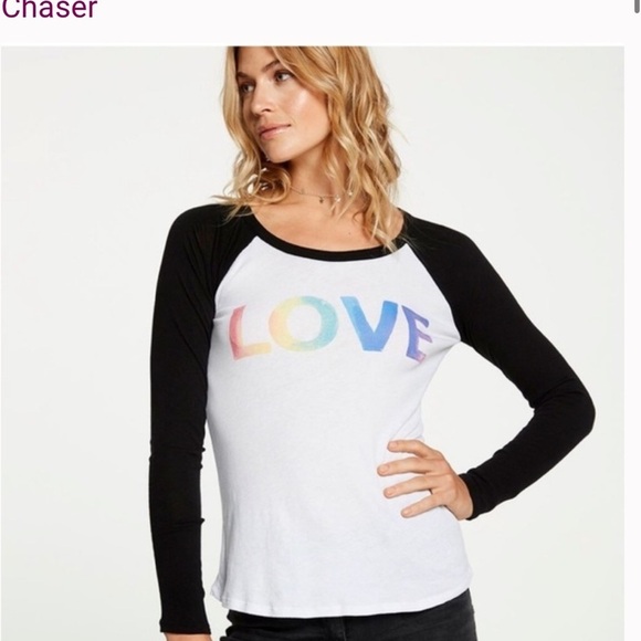 NWT Chaser Long Sleeve Love Shirt - Picture 2 of 9